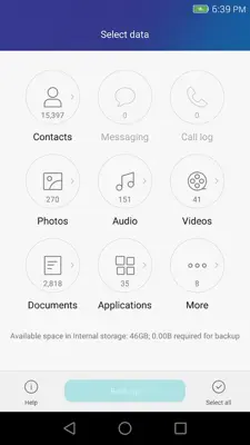 Huawei Backup android App screenshot 0